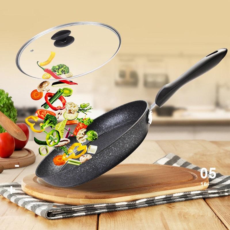 28CM Maifan Stone Frying Pan - Non-stick Pot Kitchen Frying Pot - Heat Resistance (AK1)