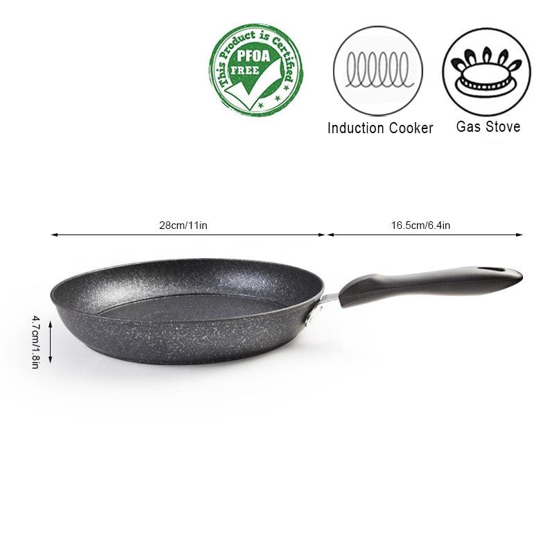 28CM Maifan Stone Frying Pan - Non-stick Pot Kitchen Frying Pot - Heat Resistance (AK1)