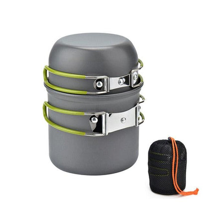3Pcs Portable Picnic Pot Ultralight Camping Cookware - Outdoor Camping Cookware Set (AK1)