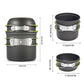 3Pcs Portable Picnic Pot Ultralight Camping Cookware - Outdoor Camping Cookware Set (AK1)