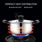 Stainless Steel Soup Pan - Non-stick Double Bottom Pot Multi-Purpose Cookware (AK1)(F61)