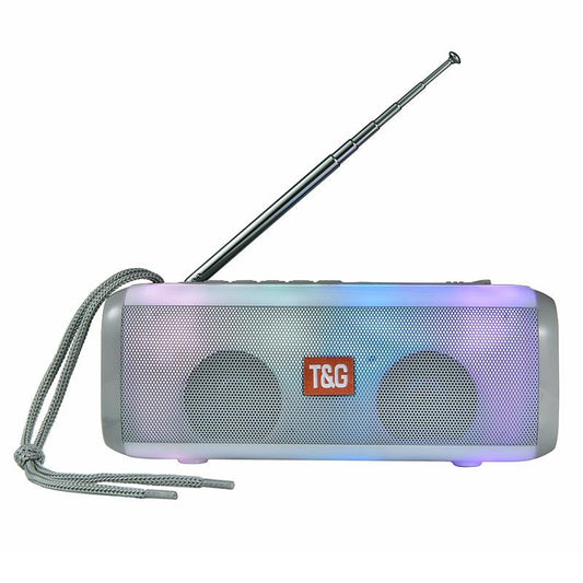 Trending TG144 Portable Bluetooth Speaker - Wireless Stereo Speaker - System Music Center with Cool LED FM - Subwoofer Loudspeaker (HA)(F57)