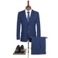 New Men 's Suit - Two Piece Black Navy Suits - Men Slim Fit Groom Wedding Suit (F8)(T1M)(F10)
