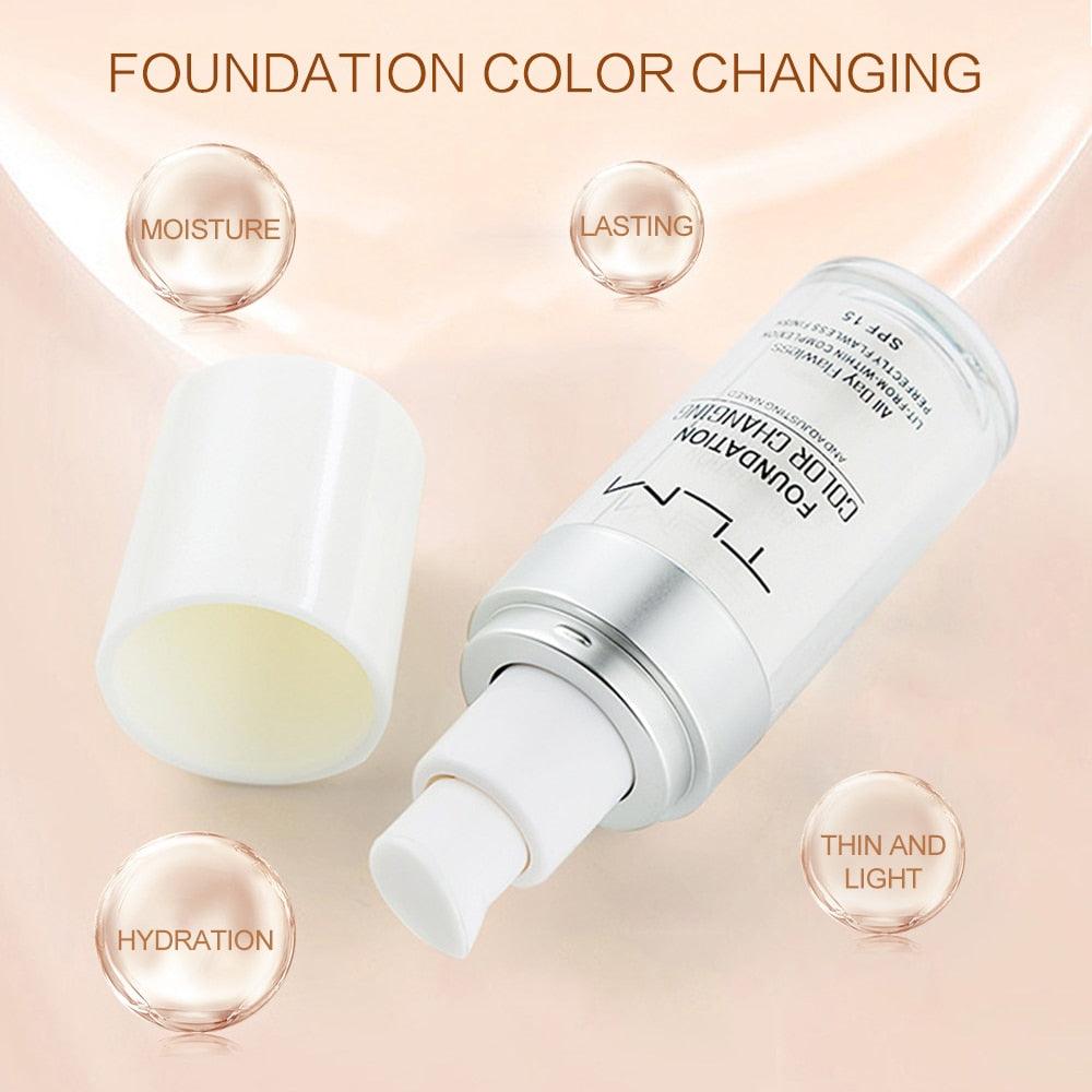 30ml Magic Color Changing TLM Foundation Base Change To Your Skin Tone By Just Blending Nude Face (M5)(2U86)