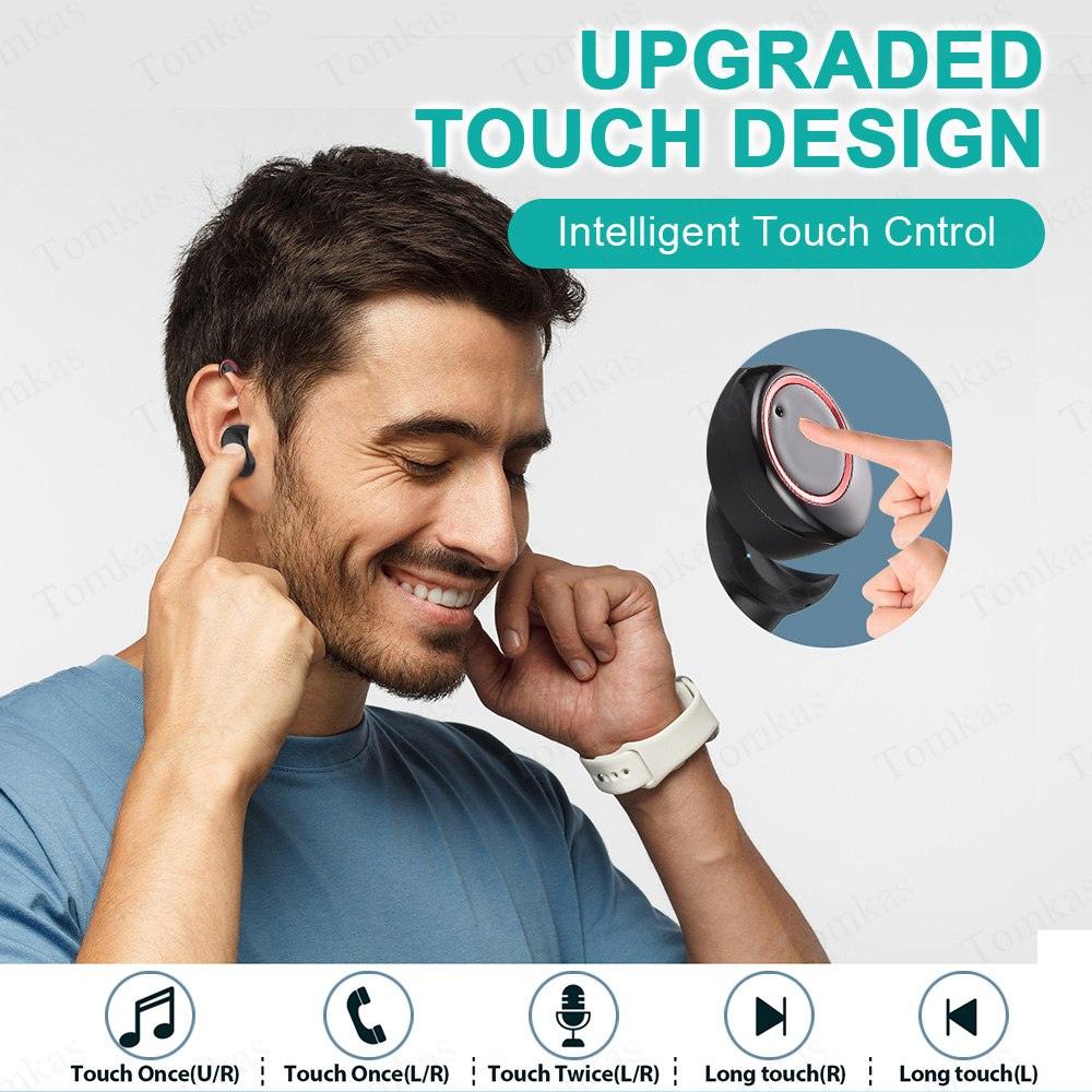 4000mAh TWS Wireless Earphone Bluetooth 5.0 Earphone Power Display Touch Control Sport 9D Stereo Cordless Earbuds (D49)(AH1)(RS8)