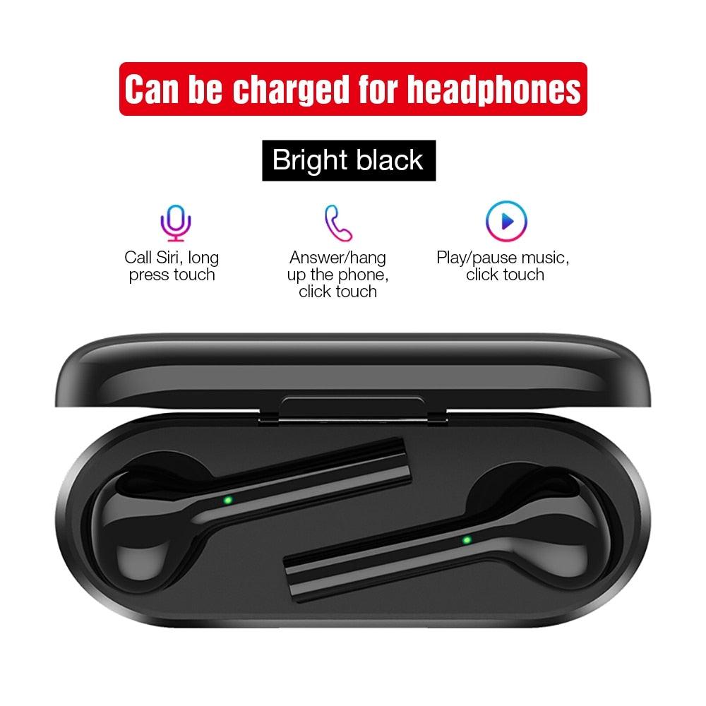TWS Wireless Bluetooth Earphones 5.0 True Wireless Earbuds Headset Stereo Bluetooth Headphones with Mic for Phone (RS8)(F49)