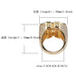 Great Fashion Rock Iced Out Bling Gold Silver Color US Dollar Sign Rings - AAA Cubic Zircon (D83)(MJ1)