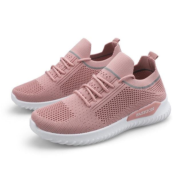 Fashion Women Sneakers - Flats Shoes - Spring Sock Sneakers - Summer Lace Up (BWS7)(CD)(F41)(F42)
