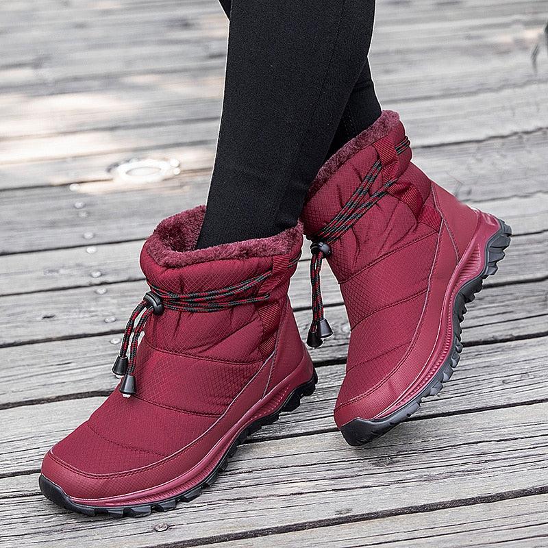 Winter Ankle Boots - Women Snow Boot - Thick Plush Waterproof - Non Slip Boots (BB1)(BB5)(F38)(F107)