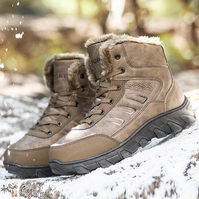 Women's Ankle High Quality PU Rubber Bottom Winter Boots - Waterproof Size 43 (BB1)(BB5)