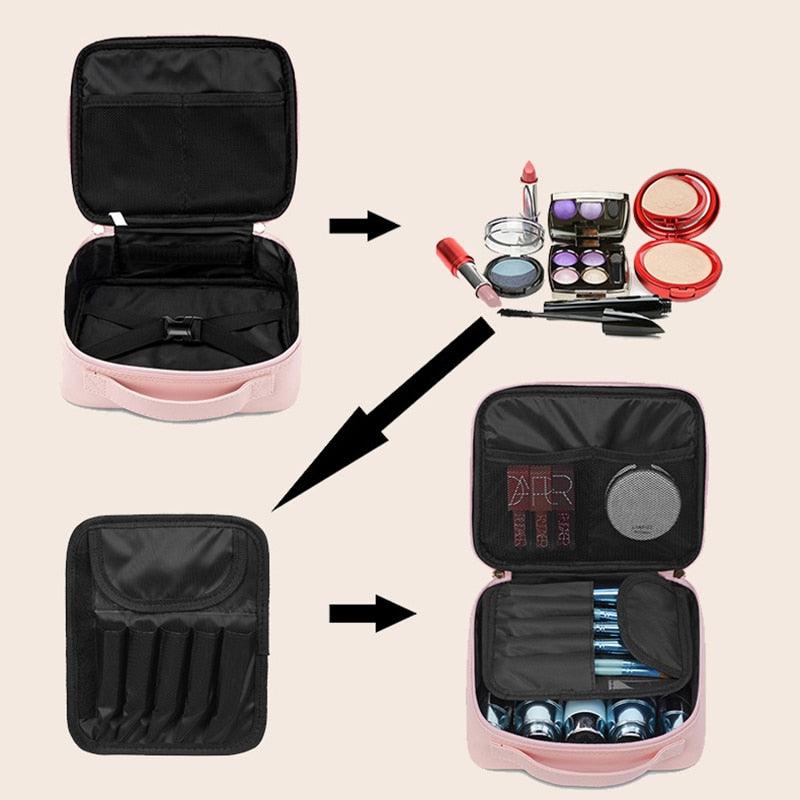 Make Up Bag - Professional High Quality Cosmetic Case Makeup Case - Makeup Organizer (1U79)