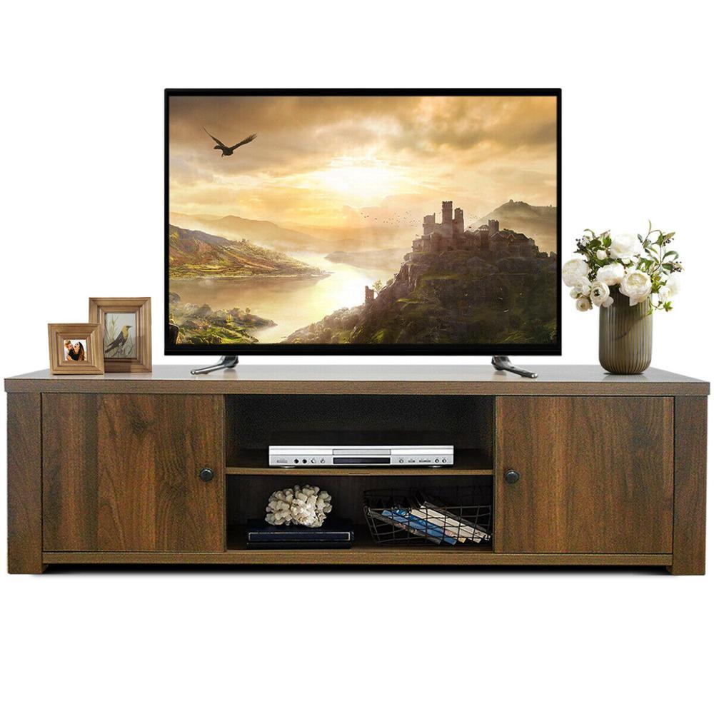 TV Stand Entertainment Center for TV's Up to 65" w/Storage Cabinets & Shelves (D67)(FW1)(FW5)(1U67)