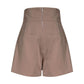 Amazing Elegant Patchwork Women Shorts - High Waist Hit Color Loose Short Pants - Female Clothes (TBL2)(BCD3)