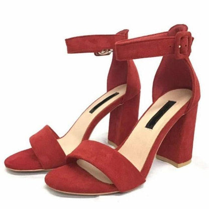 Nice Women High Heel Sandals Ankle Strap - Thick Heel - Summer Shoes (SH2)(SS1)(WO2)(F37)(F39)
