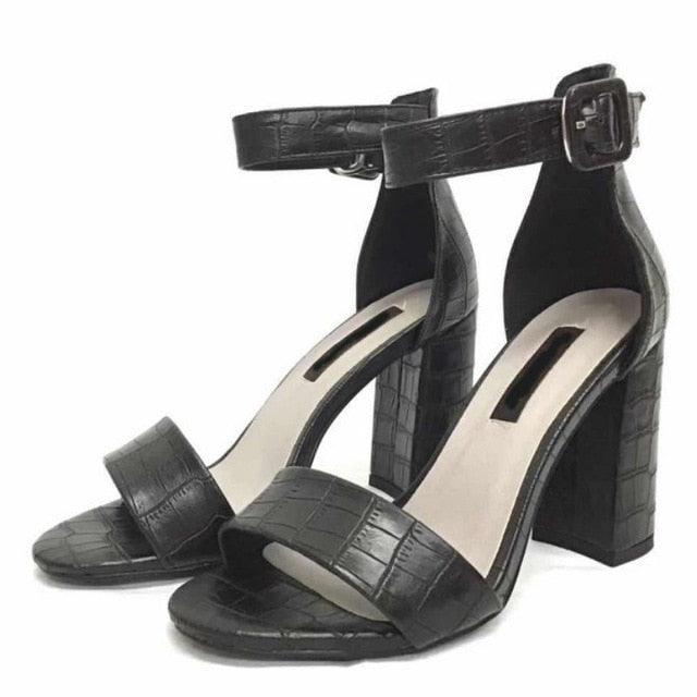 Nice Women High Heel Sandals Ankle Strap - Thick Heel - Summer Shoes (SH2)(SS1)(WO2)(F37)(F39)