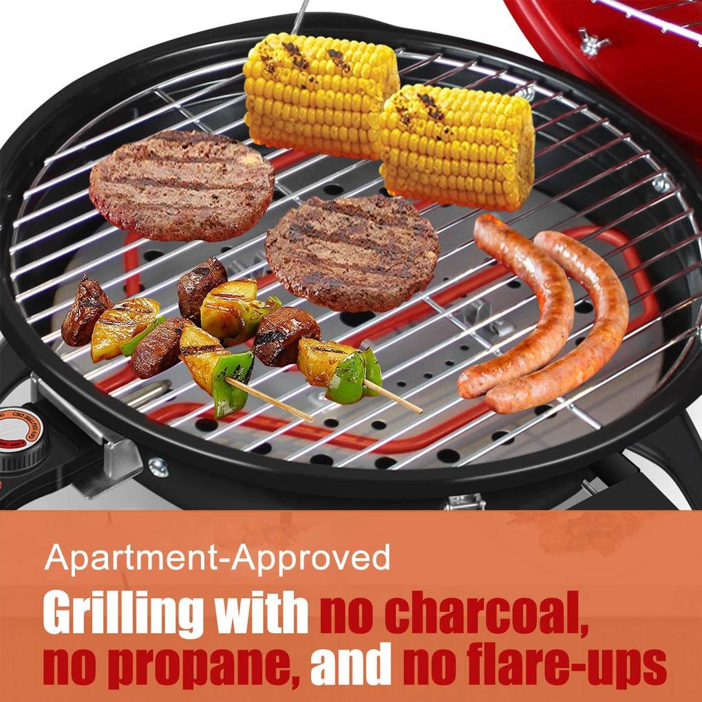 Techwood Electric BBQ Grill Indoor Outdoor Picnic Party Home Garden Camping Roasting Barbecue Stand Grill Techwood Electric BBQ Grill Indoor Outdoor Picnic Party Home Garden Camping Roasting Barbecue Stand Grill