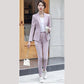 Cute Women's Plaid Suit - Pants Sets Autumn High Quality Suit - Jacket & Casual Trousers - Two Piece (TB5)