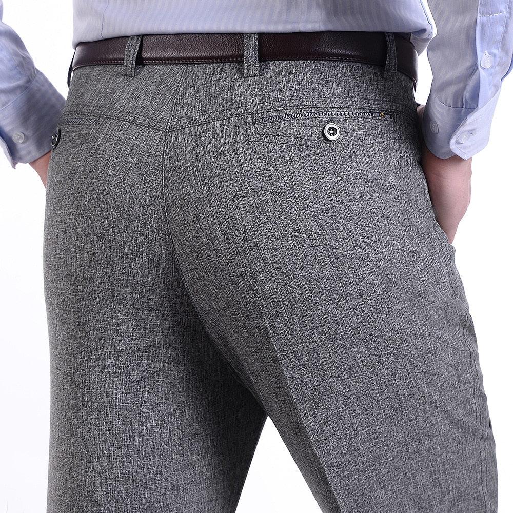 Great Men Thin Suit Pants - Formal Business Trousers - Straight Style Long Pants (TG1)(F9)(F10)