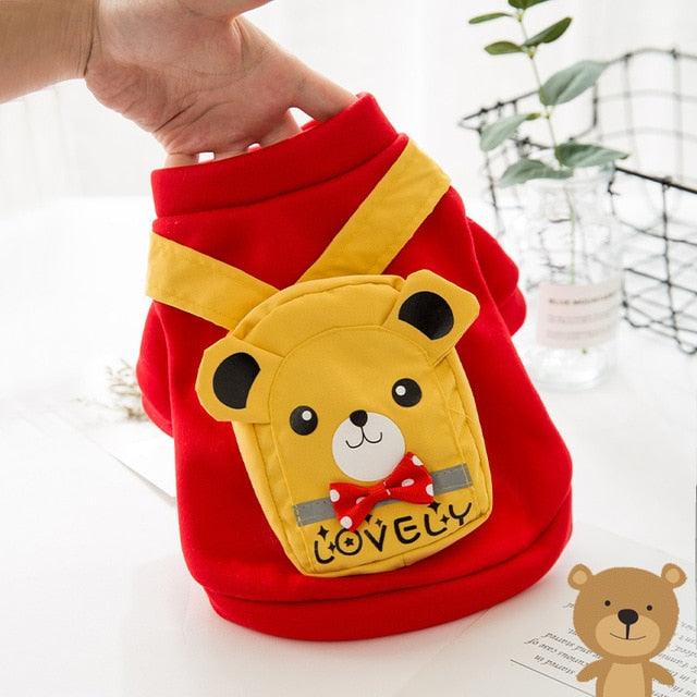 Three-dimensional Backpack Dog Sweater - Spring And Autumn Models Pet Dog Clothes (D69)(W4)