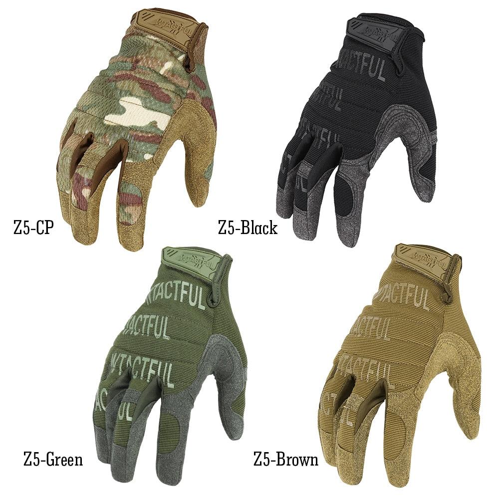 Top Full Finger Gloves Touch Screen Army Tactical Glove Paintball Airsoft Shooting Black Green Camo Soft Mittens (4AC1)