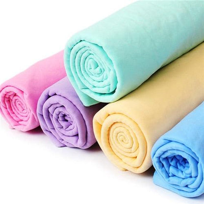 Pet Dog Puppy Ultra-Absorptive Bath Towel - Portable Strong Suction Multipurpose Outdoor Pet Towel (3W2)(F72)