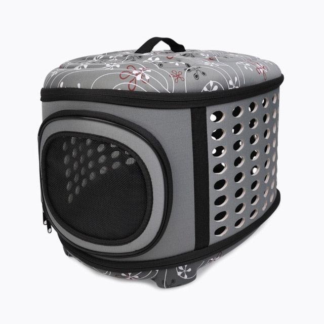 Travel Dog Carrier Bag - Portable Folding Pet Cage Carrying Bags - Handbag for Cat Dog Puppy (1U106)(5LT1)