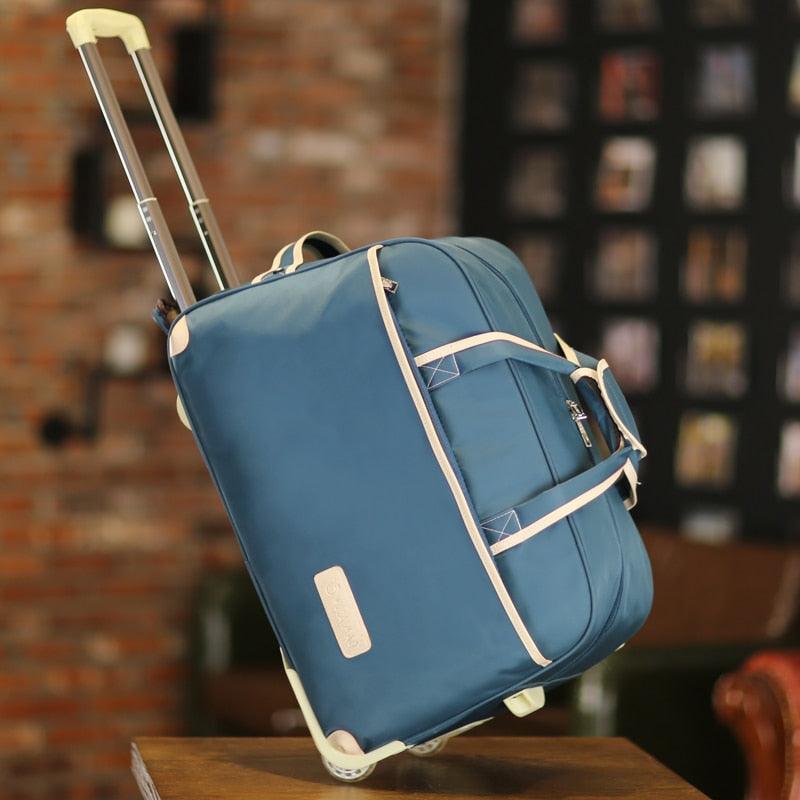 Shop Foldable Duffle Bag Waterproof Luggage Travel Cabin Bag – Smiledrive.in