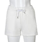 Great Summer Solid Simple High Waist Short - Streetwear Outfits - Bottoms Casual Women's Shorts (2U32)