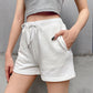Great Summer Solid Simple High Waist Short - Streetwear Outfits - Bottoms Casual Women's Shorts (2U32)