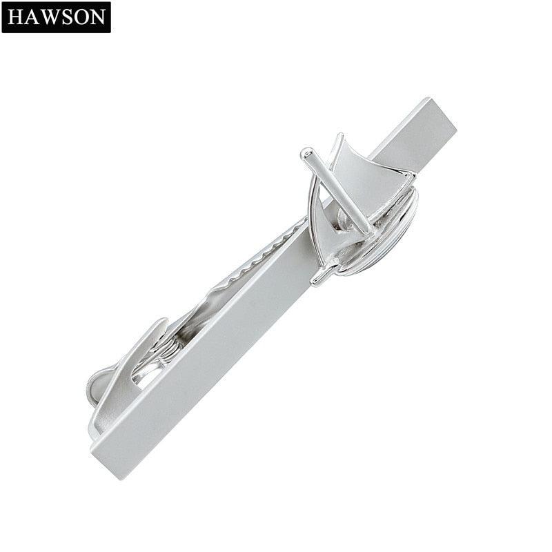 Trendy Boat Design Tie Clips For Men Shirt Pins (1U17)