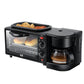 Triple Multifunction Breakfast Machine - Fried on Under Roast Make Coffee Household Bread Oven Toaster (2H1)(H6)(1U59)