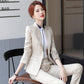 Nice Two Piece Women's Professional Suit - New Autumn, Winter Office Ladies Suit - Jacket Casual Plaid Suit (TB5)(F20)
