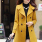Great Women Wool Blend Warm Long Coat - Autumn Winter Plus Size - Female Slim Fit Lapel Woolen Overcoat (TB8A)(TB8B)(TP3)