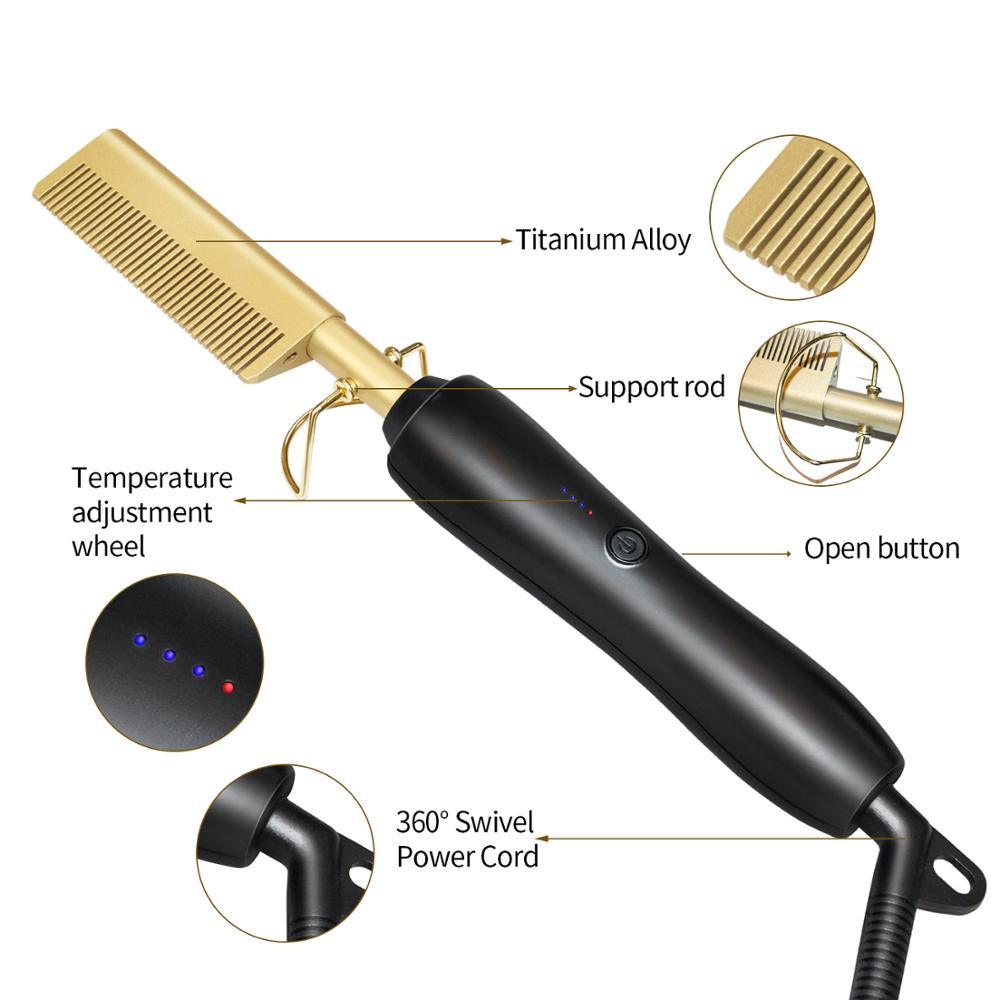 Hair Straightener Flat Irons Straightening Brush Hot Heating Comb Hair Straight Styler (BD6)(1U45)(M5)(1U86)(F45)