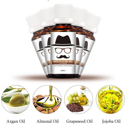 20ml Natural Beard Grow Essential Oil Face Repair Deep Moisturizing Nourishing for All Skin Beard Care (BD1)(BD5)(1U45)