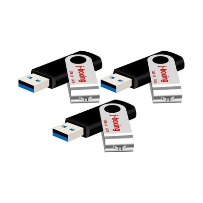 USB 3.0 64GB Metal Flash Drive Up to 80MB/s Fast Transfer Speed Thumb Drive, 3PCS/Pack 64GB USB3.0 Jump Drive (CA3)(1U52)