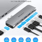 USB C Portable Hub with 60W Power Delivery, Dual 4K HDMI for Multiple Screens Display, 2 USB 3.0 & USB C Data for MacBook Pro 13 (CA2)(1U52)