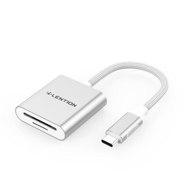 USB C to SD/Micro SD Card Reader, Type C SD 3.0 Card Adapter for 2020-2016 MacBook Pro 13/15/16 Samsung S20/S10/S9/S8/Plus/Note (CA2)(1U52)