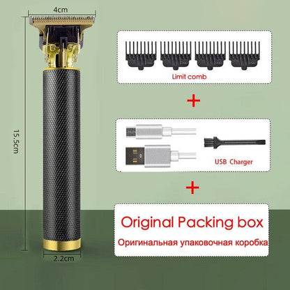 USB Rechargeable T9 Trimmer Barber Hair Clipper Washable Electric Trimmer Rechargeable Trimmer Mini Shaver (D45)(BD6)(1U45)