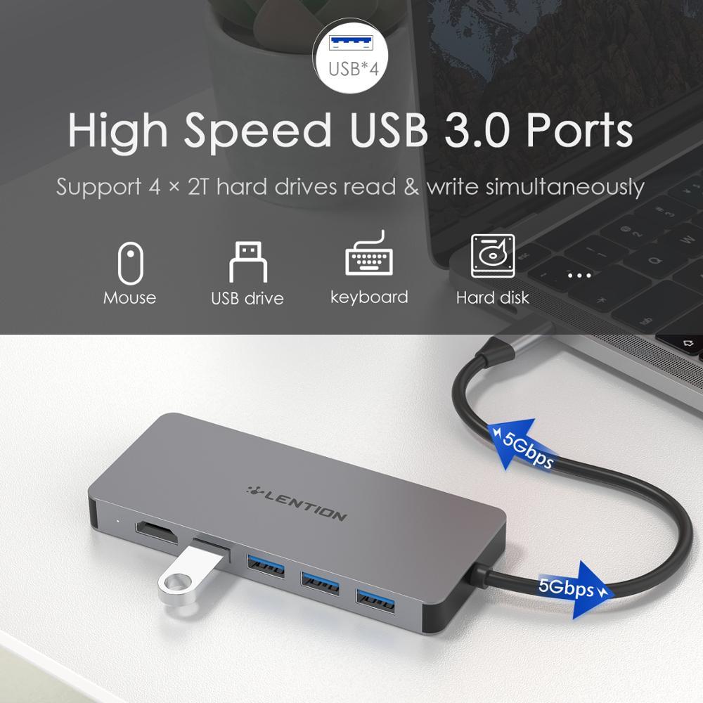 USB Type C HUB Docking Station For Samsung S20 S10 Dex Pad Dock Station USB-C to 2 HDMI Dual 4K USB 3.0 USB C PD Adapter (CA2)(1U52)