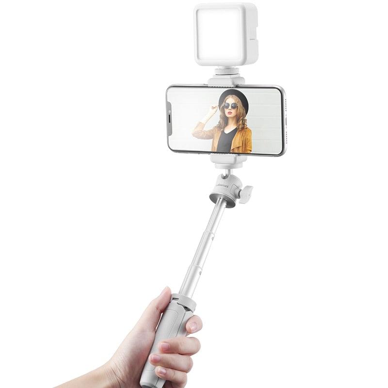 MT-08 SLR Camera Smartphone Vlog Tripod Mini Portable Tripod with Cold Shoe Phone Mount for iPhone Android (D54)(MC7)(1U54)