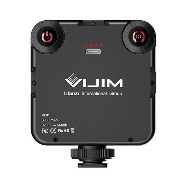 Vijim VL81 Mini LED Video Light On Camera Photo Studio Lighting Soft Diffuser Tiktok Youtube Livestream Vlog Light (MC7)(1U54)