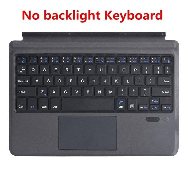 Ultra Slim Keyboard For Microsoft Surface - Go Bluetooth Keyboard W Trackpad 7-Color LED Backlit Portable for Surface Go 10 inch (D47)(TLC4)