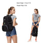 Great Foldable Waterproof Backpack - With Safe Reflective Lightweight Hiking Backpack - Travel Bags (1U78)