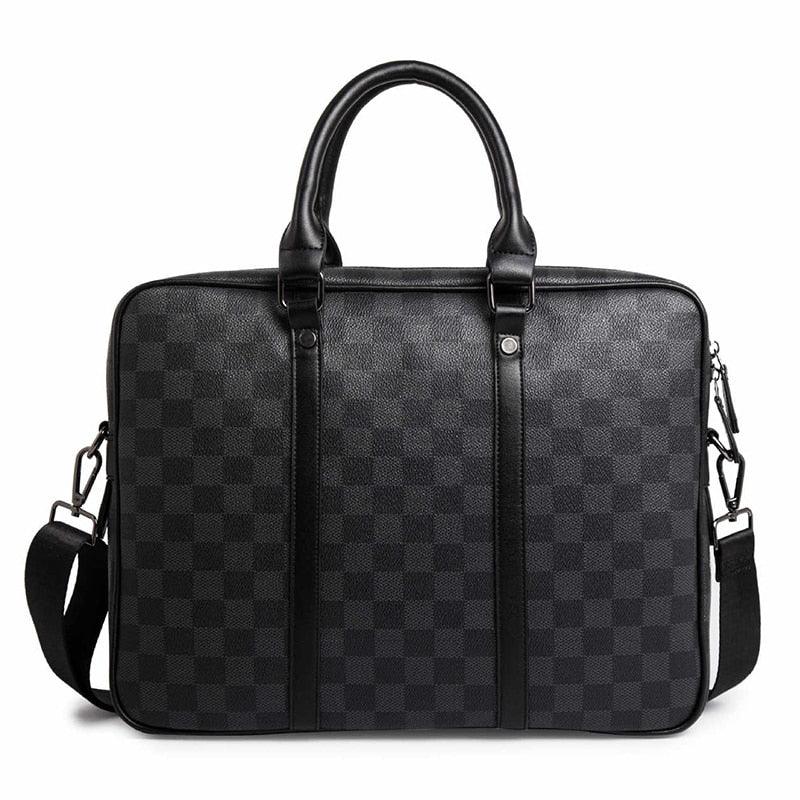New Leather Men's Handbag - Business Briefcase Bag - Large Capacity Shoulder Tote Bags (LT4)(F78)