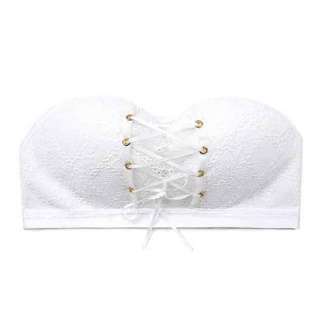 New Sexy Wire Free Seamless Underwear - Ladies Wonderful Floral Strapless Side Closure Bras (TSB1)(F27)