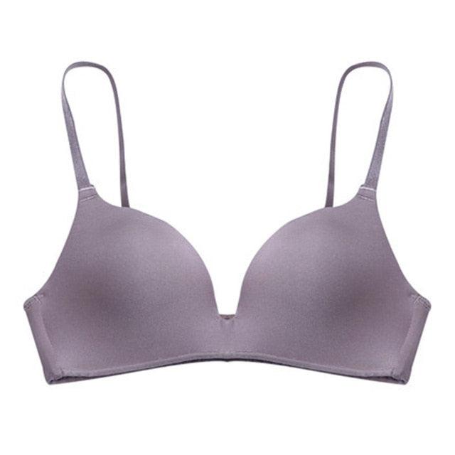 Great Ladies Ultra Thin Push Up Underwear - Solid Wire Free Comfortable Bras (D27)(TSB3)