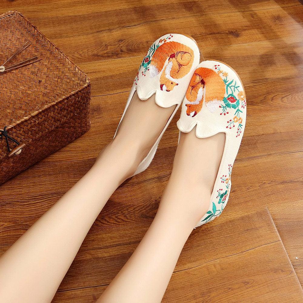 Comfortable Women Casual Canvas Ballet Flats Breathable Slip on Shoes (FS)(CD)(SH3)