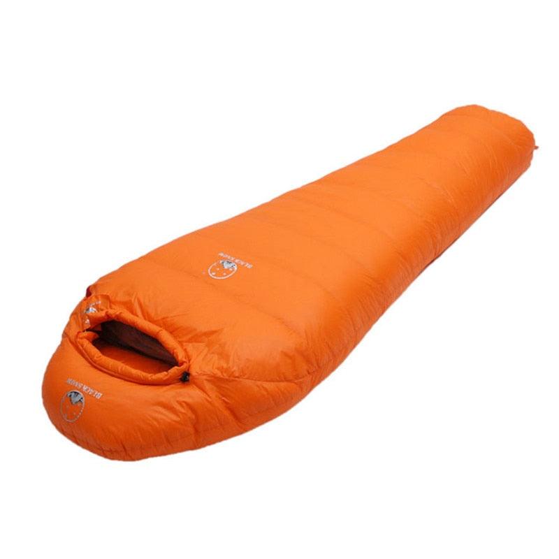 Very Warm White Goose Down Filled Adult Sleeping Bag - Winter Thermal 4 kinds of Thickness - Camping Travel (D79)(2LT1)