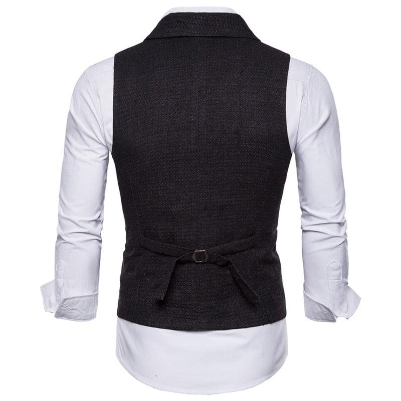 Trending Vest - Men Business Vest - Casual Waistcoat Formal Suit Gilet Vest (T3M)(T4G)
